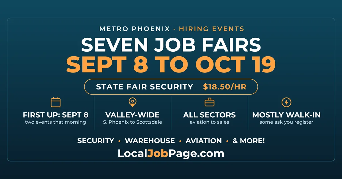 Fall 2026 Phoenix Job Fairs & Hiring Events: Your Complete Guide